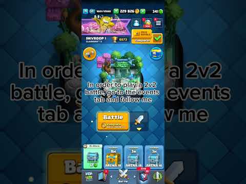 How to play 2v2 battle in clash royale in 2023 #shorts #clashroyale #gaming #supercell