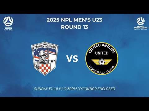 Capital Football NPL Men's U23 Round 13 - O'Connor Knights SC vs Gungahlin United FC