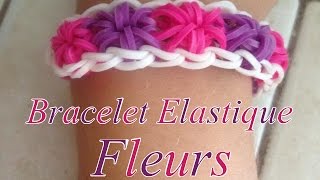 TUTO Bracelet élastique  Fleurs 