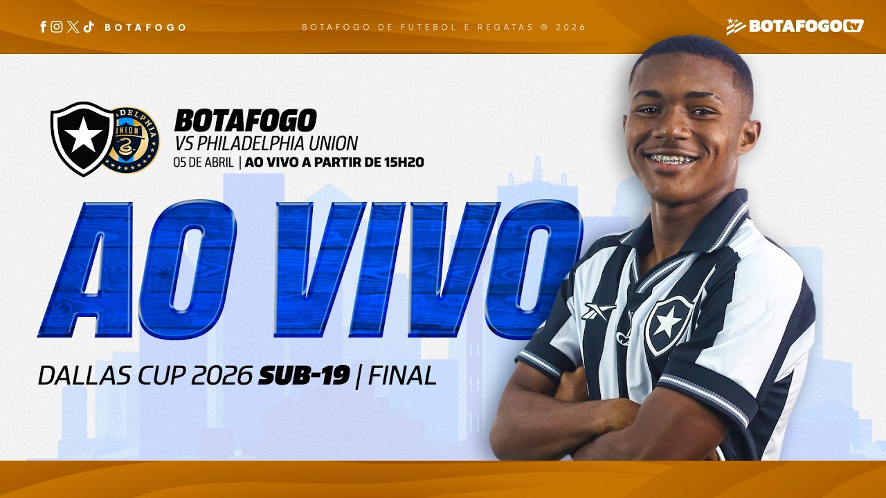 Assista AO VIVO: Botafogo decide o título da Dallas Cup Sub-19 contra o Philadelphia Union