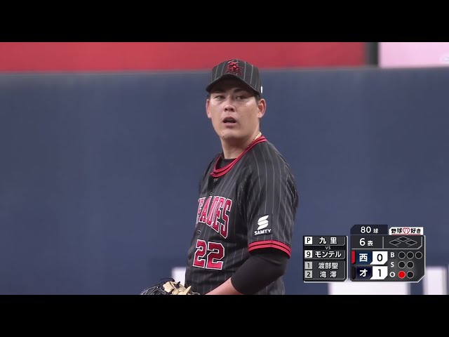 【6回表】約1か月ぶりの勝利!! バファローズ・九里亜蓮 6回2/3を無失点に抑える!! 2025年8月15日 オリックス・バファローズ 対 埼玉西武ライオンズ