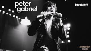 Peter Gabriel - Detroit 1977