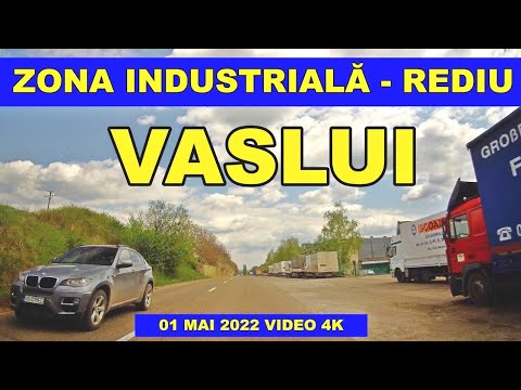 Traseu Zona industriala - Rediu - Vaslui 01 mai 2022 imagini video 4K