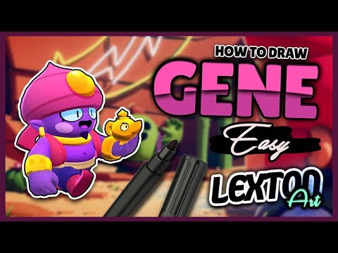 How To Draw GENE - Brawl Stars // LextonArt