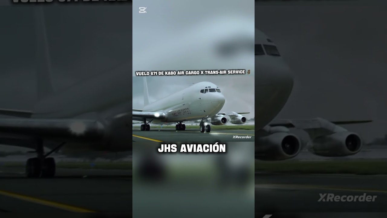 Kabo Air Cargo x Trans-air Service 671 🗿 #aviation #jhsaviacion #shorts