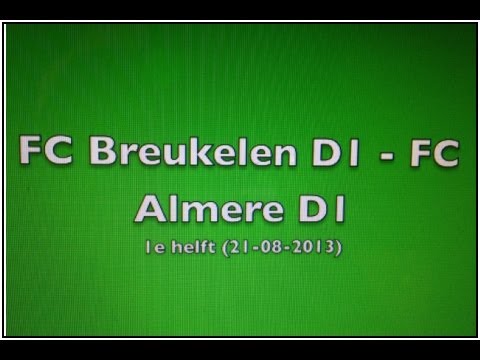 FC Breukelen D1 - FC Almere D1 1e helft (21-08-2013)