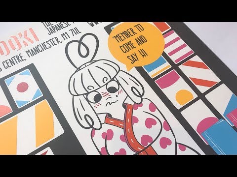 , title : 'Isabella at Doki Doki Festival - Art Timelapse - Layered Vinyl Illustration - Lets Create Mistakes'