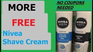MORE Free Nivea Shave Cream (NO COUPONS NEEDED!!!)- October 2018