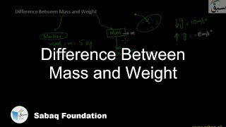 Download Lagu Difference Between Mass and Weight, Physics Lecture | Sabaq.pk Thumbnail