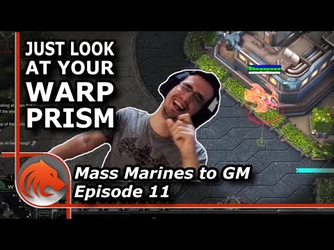 StarCraft 2: The WORST Warp Prism Driver vs MASS Marines!