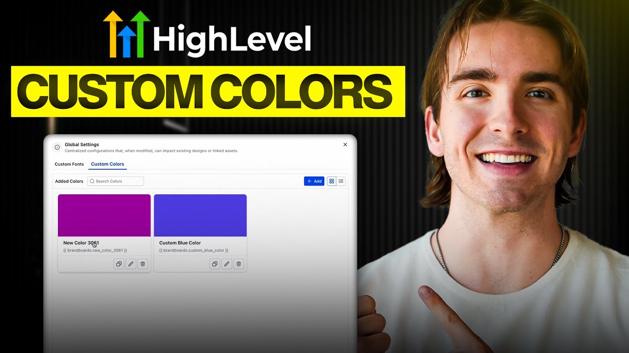 New GoHighLevel Feature: Global Custom Colors Explained (Full Tutorial)