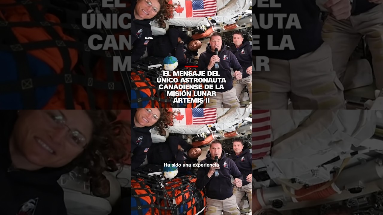 El mensaje del único astronauta canadiense de la misión lunar Artemis II