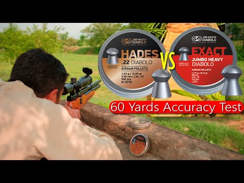 JSB | Hades vs Exact Jumbo .22 Cal | 60 Yards Target Shooting | Nova Vista P900 PCP Air Rifle