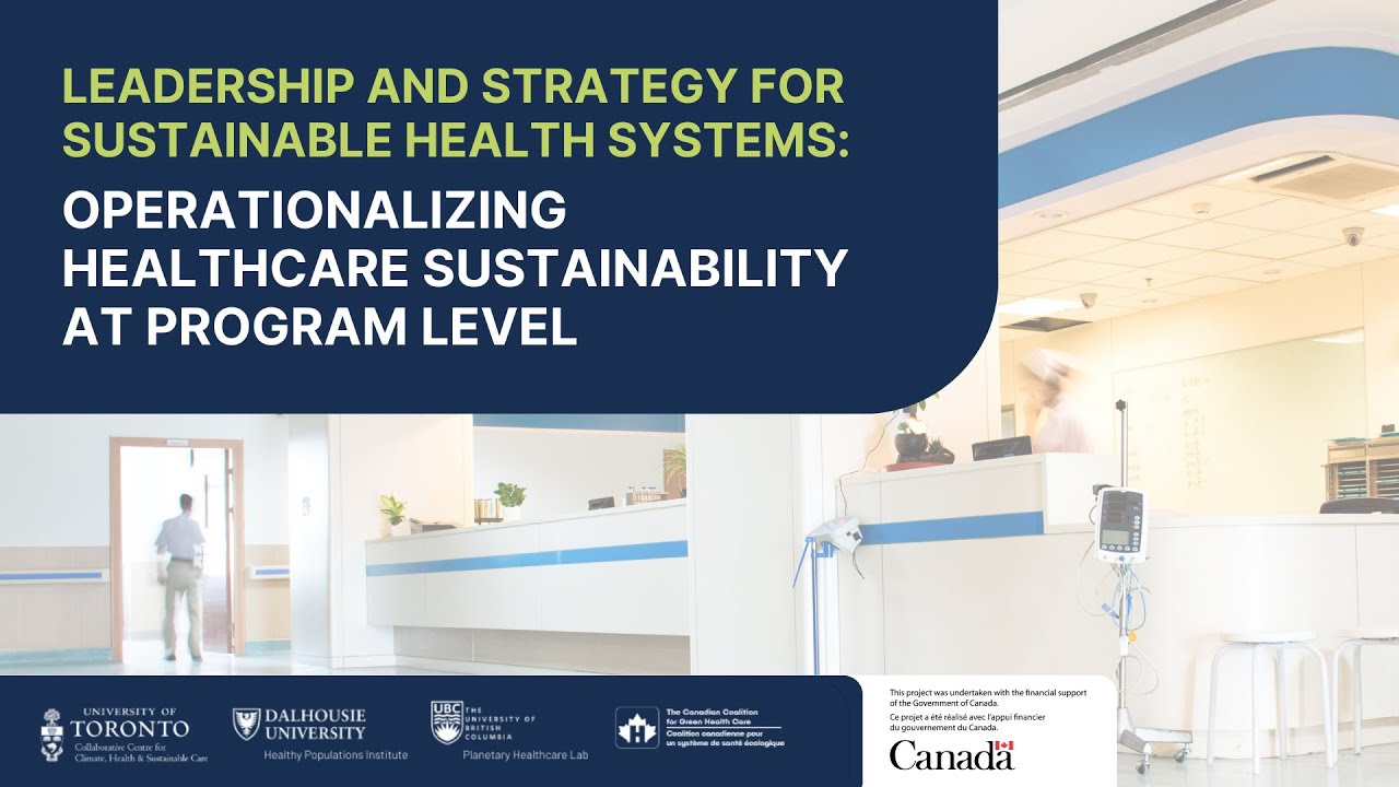 Opérationnaliser la durabilité des soins de santé au niveau des programmes