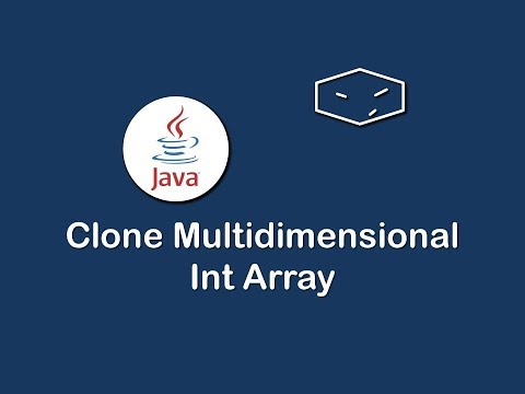 clone multidimensional int array in java