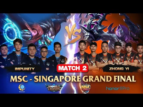 MSC SINGAPORE FINAL MATCH 2 : IMPUNITY VS ZHONG YI - Mobile Legends MSC