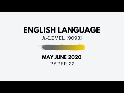 A-Level English May June 2020 Paper 22 - Writing (Solutions Tips & Tricks) 9093/22