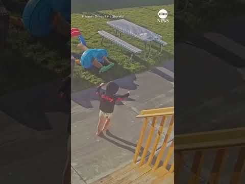 Three-year-old's daring escape to grandma's house caught on camera