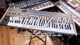 Video thumbnail for Korg Poly-61 Stereo Spread Demo by Lackan
