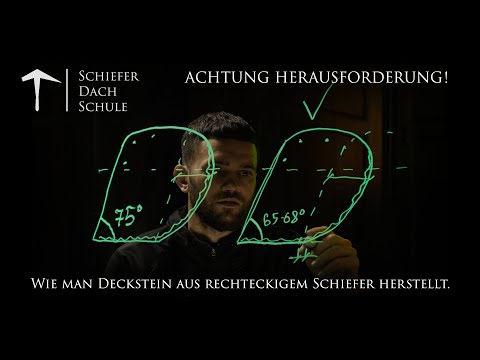 Altdeutsche Schieferdeckung - Einführungslektion 4/3. Markierung