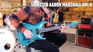 Video thumbnail for No Talking...Just Tones | Schecter Aaron Marshall AM-6 | Arctic Jade by Peach Guitars