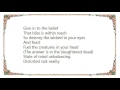 Autopsy - Hole in the Head Lyrics