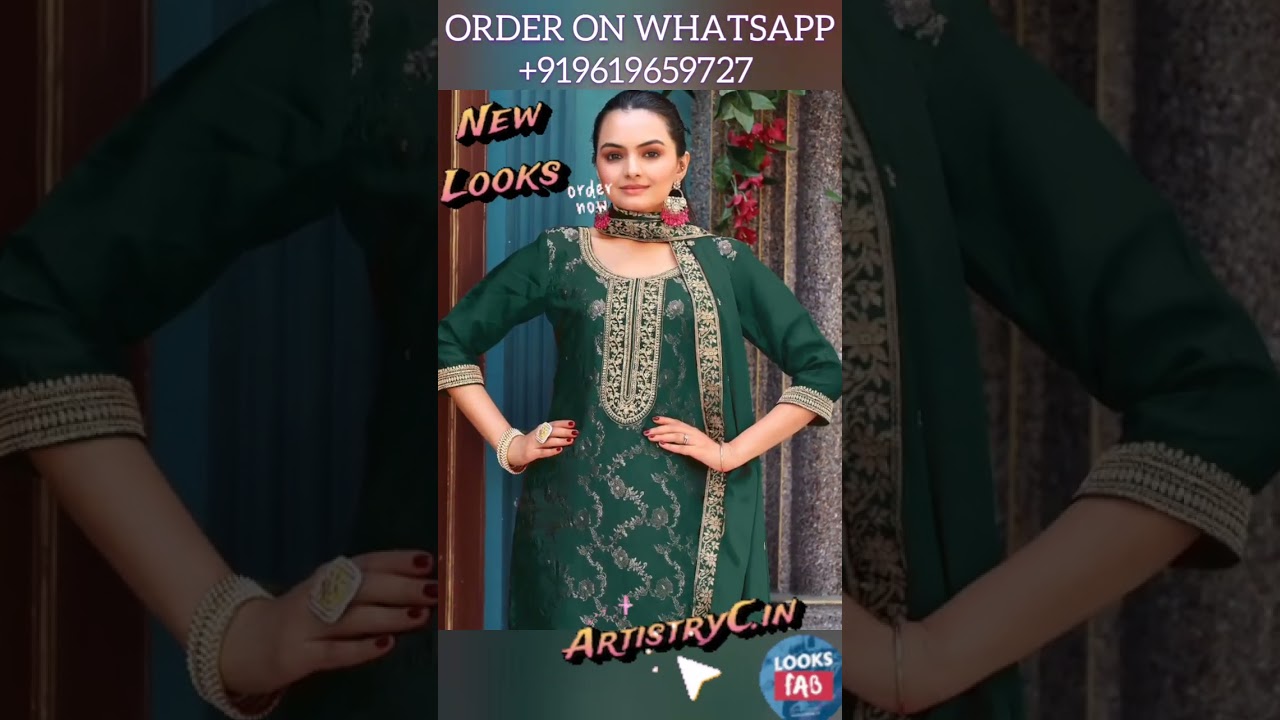 Punjabi Suit for Wedding 2025? Akshara Style Viscose Jacquard Suit @ Rs 2915. Shop Now!