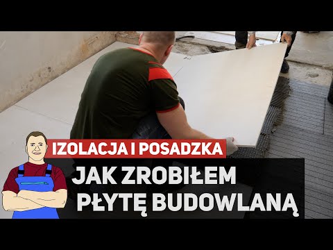 Płyta cementowa własnej roboty i nowa posadzka z izolacją XPS