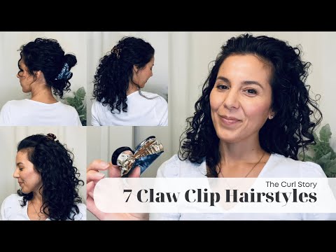 7 Claw Clip Hairstyles that You Need Now | Easy Curly...