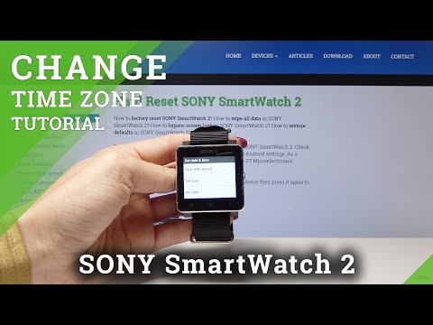 How to Set Date & Time on Sony SmartWatch 2 - Change Time Settings