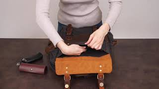 Рюкзак для путешествий 20108 Vintage серый