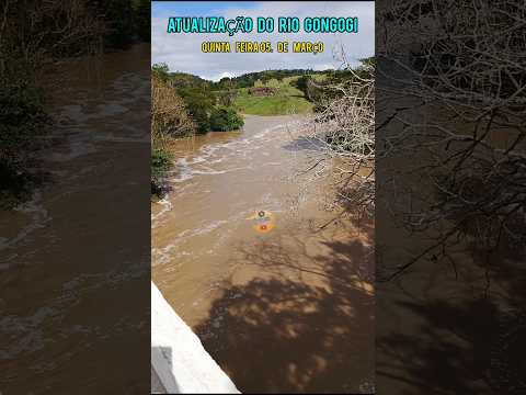 ATUALIZAÇÃO DA CHEIA DO RIO GONGOGI IGUAÍ BA, QUINTA FEIRA 05 DE MARÇO DE 2026, A TARDE.