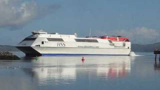 preview picture of video 'HSS Stena Voyager at Stranraer 10 May 2009'