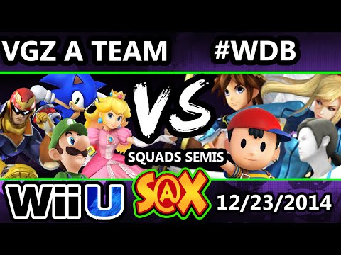 S@X - VGz A Team (Yellow) Vs. #WeDemBoys (Red) SSB4 Squads Winners Semis - Smash 4v4