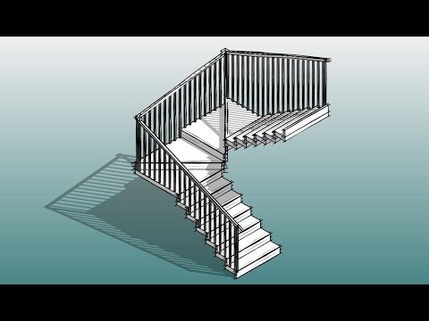 Everyday Revit (Day 287) - U Shape Stairs with Winders (Stairs by Sketch)