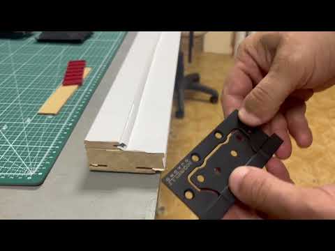 Миниатюра изображения товара Петля дверная Morelli Quadro-2 BL врезная (черный)