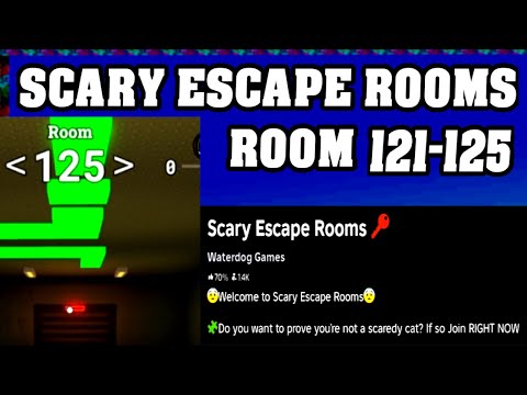 ROOM 121-125 SCARY ESCAPE ROOMS Roblox Walkthrough [Full Guide English] 🗝️