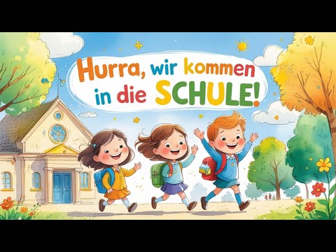 🎒 Hurra, wir kommen in die Schule! | Fröhliches Kinderlied zum Mitsingen & Schulanfang ✏️📚