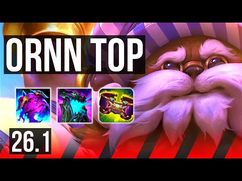 ORNN vs CHO'GATH (TOP) | Good KDA: 12/1/13, 41K damage | EUW Master | 26.1