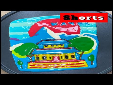 Shorts - Travel around the World Pancake Art - JAPAN, Country I Rainbow Pancake Art