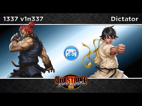 3rd Strike @ Neil's (5-9) - l337 v1n337 (Akuma) vs. Dictator (Makoto) - Winners Semis