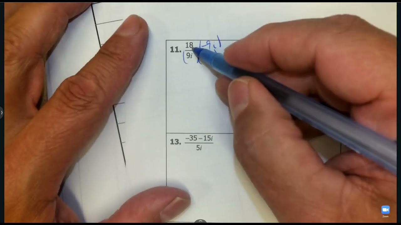 Math 3 Imaginary and Complex Numbers