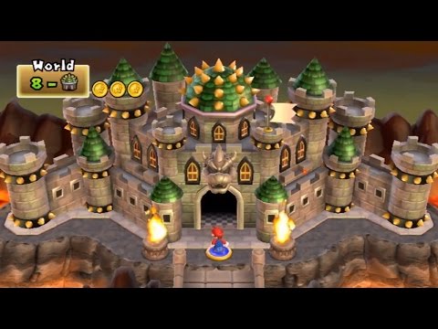 New Super Mario Bros Wii - World 8 Final Castle