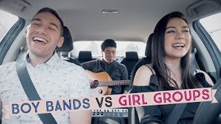 BOY BANDS vs GIRL GROUPS Mashup! | Jessica Zraly, Stephen Scaccia, Randy C (Carpool Cover)