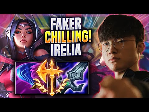 FAKER CHILLING WITH IRELIA! - T1 Faker Plays Irelia MID vs Vex! | Preseason 2023