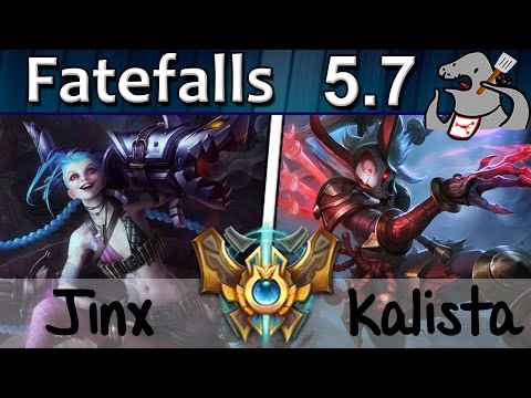Fatefalls - Jinx/Sejuani vs Kalista/Bard - ADC - Challenger S5 | 109