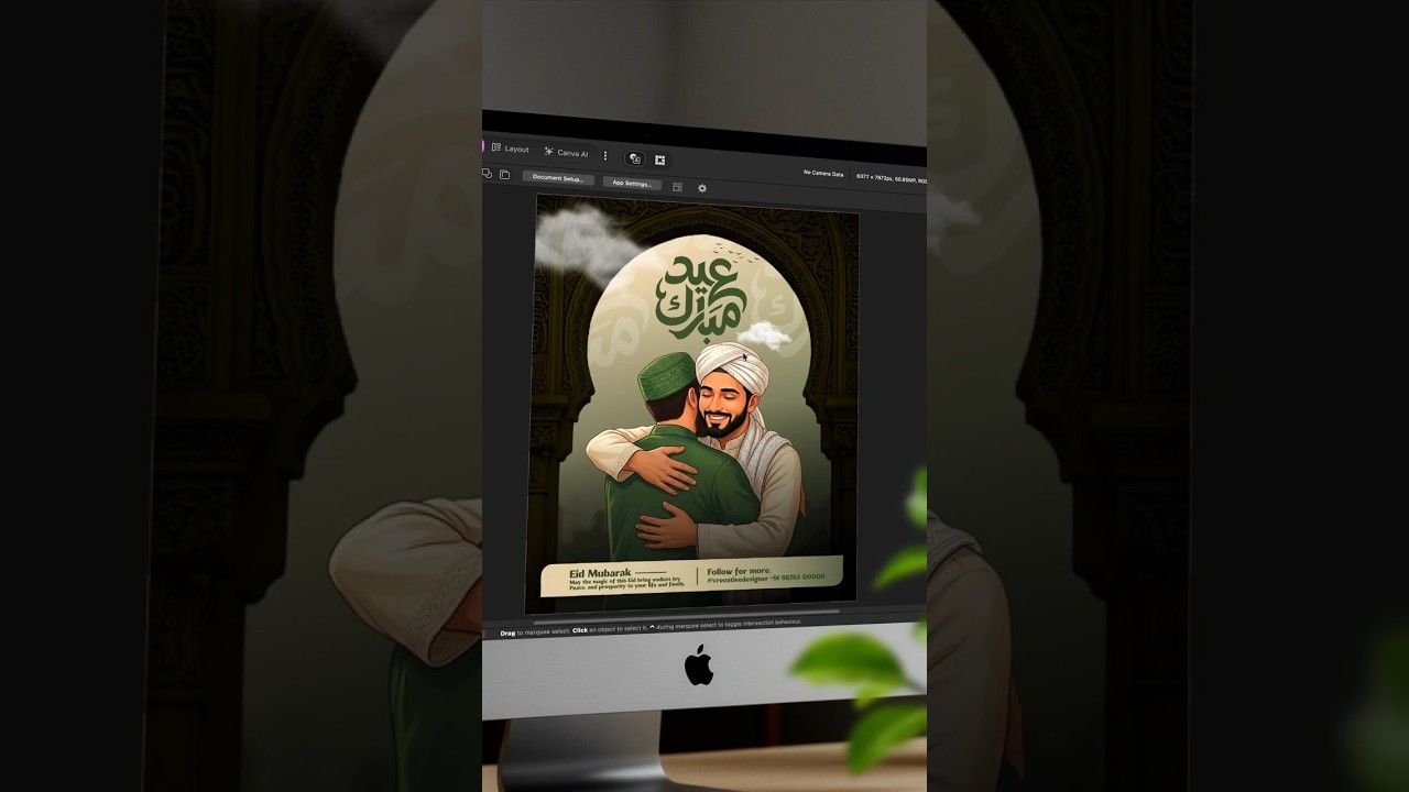 Create This Eid Design using AI & Affinity! 🔥 #posterdesign