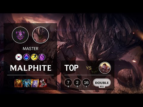 Malphite Top vs Jayce - KR Master Patch 11.1
