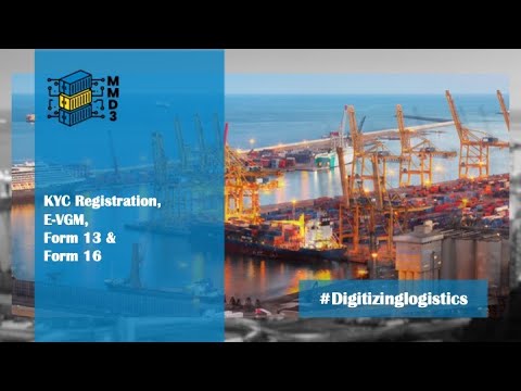 Registration and E VGM Form 13