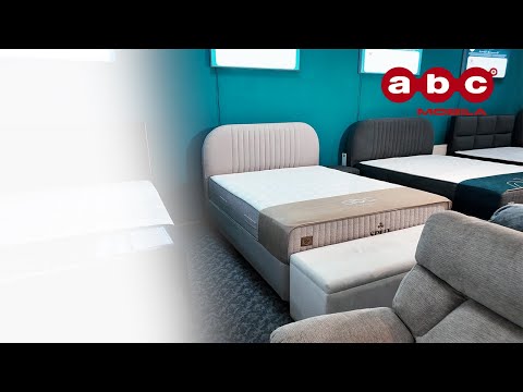 Set Pat Tapitat cu Saltea si Somiera Split Gri Deschis, 160x200 1